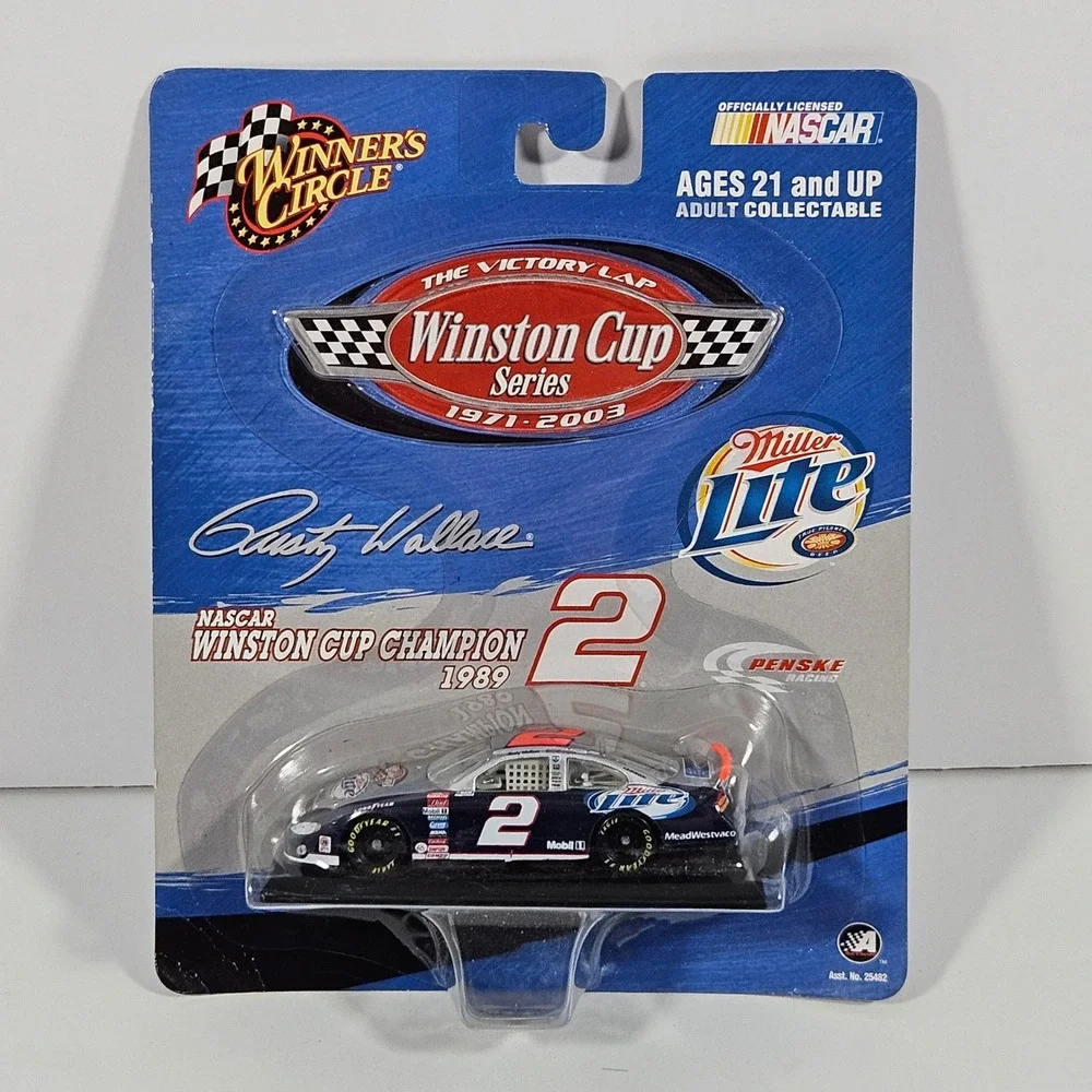 Rusty Wallace Miller Lite #2 NASCAR Winners Circle Winston Cup 2 Diecast Cars